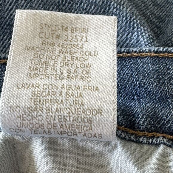 Just Black SZ 26 Jeans Distressed Low-Rise Zip-Fly Whiskered Medium Wash Womens - Picture 9 of 9